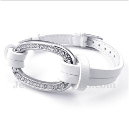 Men's Titanium Leather Bracelet