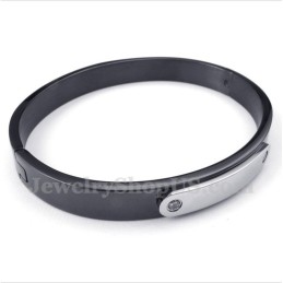 Men's Titanium Black Bracelet
