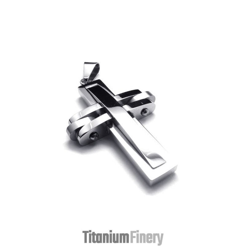 Rotatable Cross Titanium Pendant Rotatable Cross Titanium Pendant