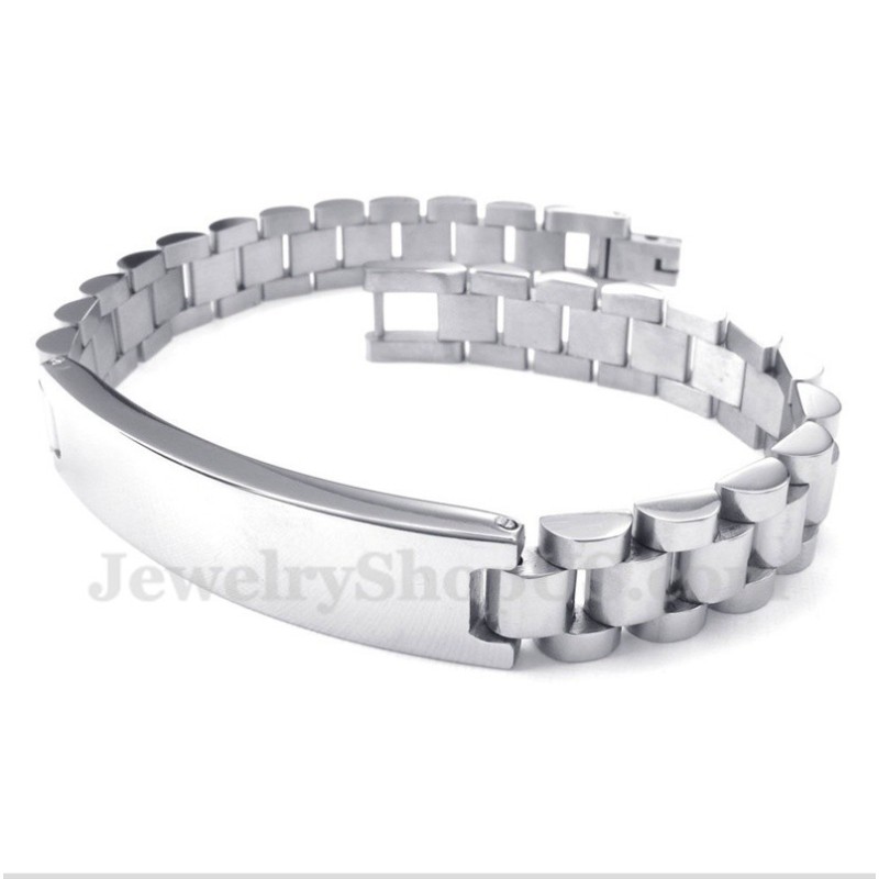 Men's Titanium Bracelet With Crystal