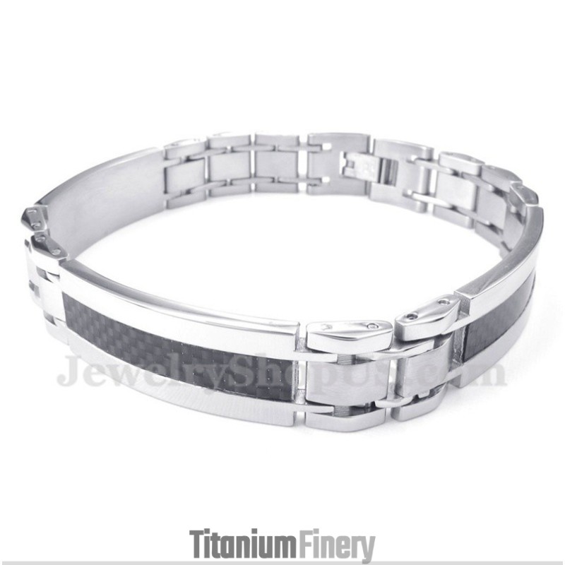 Men's Titanium Carbon Fiber Bracelet Men's Titanium Carbon Fiber Bracelet