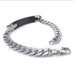 Men's Titanium Diamond Couple'S Bracelet