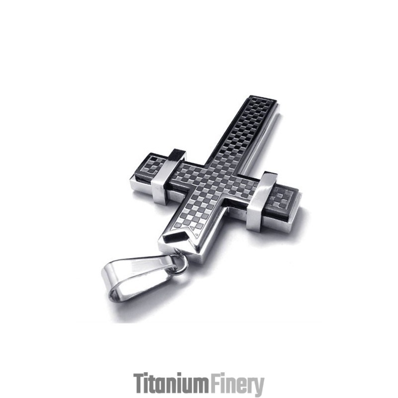 Fashion Cross Titanium Pendant (Black) Fashion Cross Titanium Pendant (Black)