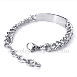 Men's Titanium Black Crystal Mens Couple'S Bracelet