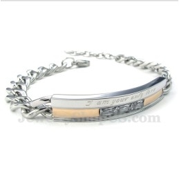 WoMen's Titanium Crystal Couple'S Bracelet