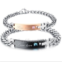 Men's Titanium Couple'S Bracelet