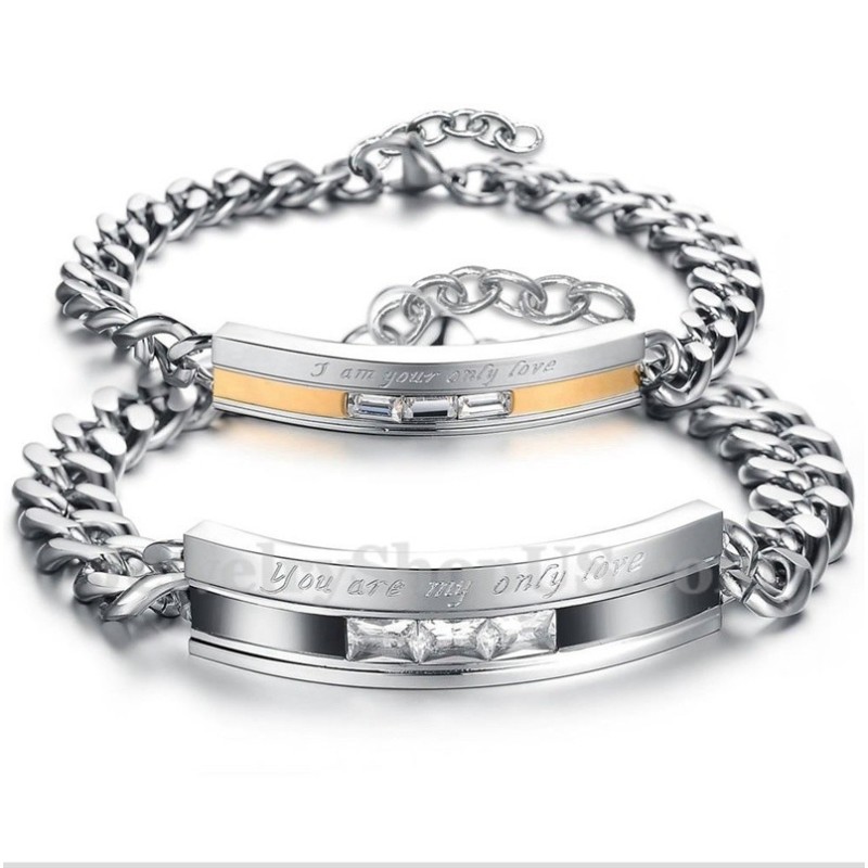 Men's Titanium Couple'S Bracelet Men's Titanium Couple'S Bracelet