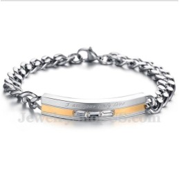 Men's Titanium Couple'S Bracelet
