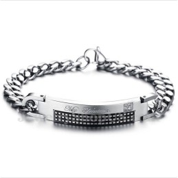 Men's Titanium Couple'S Bracelet