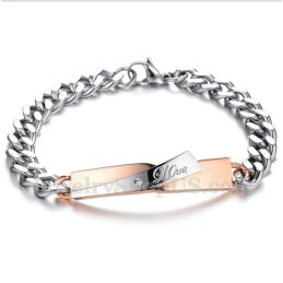 Men's Titanium Couple'S Bracelet