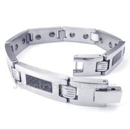 Men's Titanium Carbon Fiber Magnet Bracelet