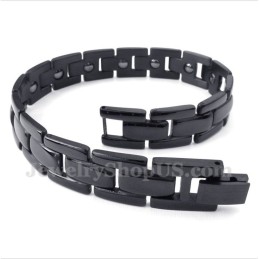Men's Titanium Magnet Black Bracelet