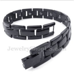 Men's Titanium Magnet Black Bracelet