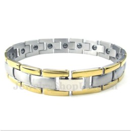 Men's Titanium Magnet Gold Bracelet