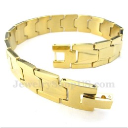 Men's Gold Titanium Bracelet