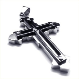 Fashion Cross Titanium Pendant (Black)