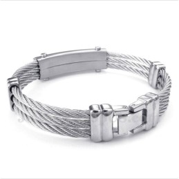 Men's Titanium Cable Bracelet