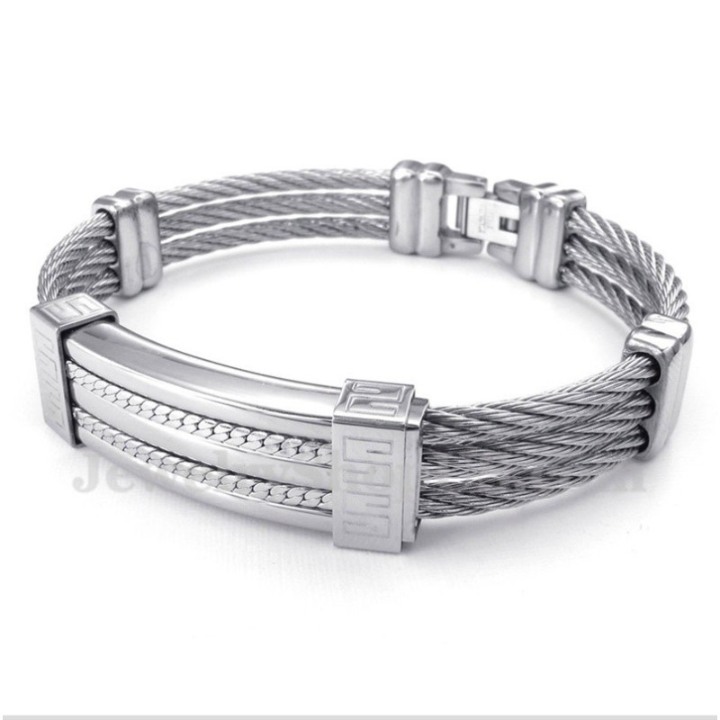 Men's Titanium Cable Bracelet Men's Titanium Cable Bracelet