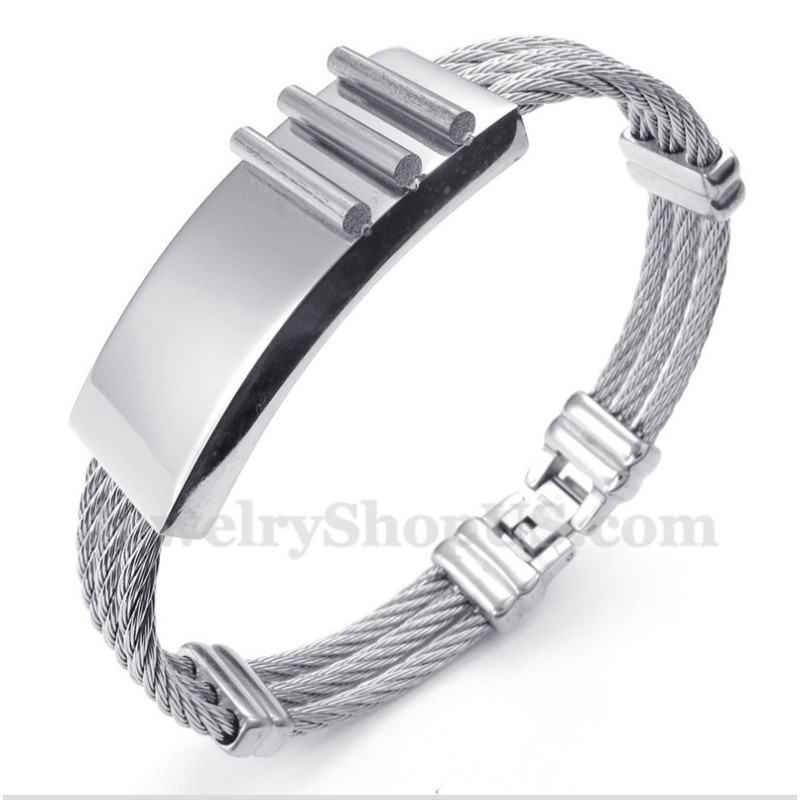 Men's Titanium Cable Bracelet Men's Titanium Cable Bracelet