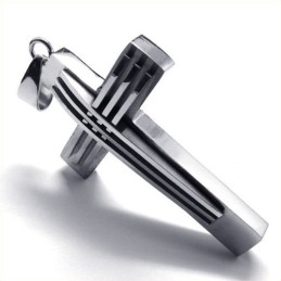 New Style Weave Cross Titanium Pendant