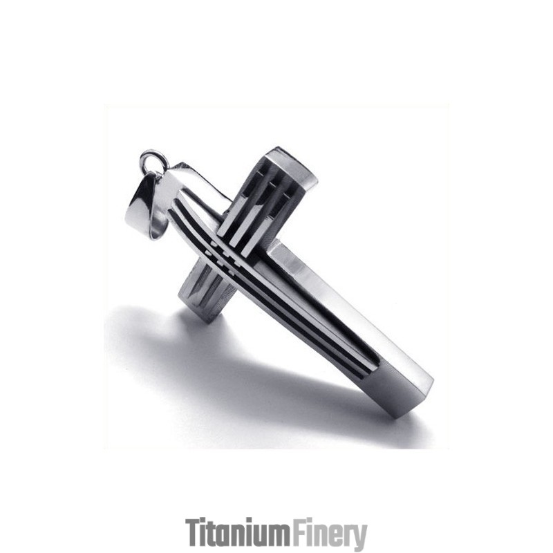 New Style Weave Cross Titanium Pendant New Style Weave Cross Titanium Pendant