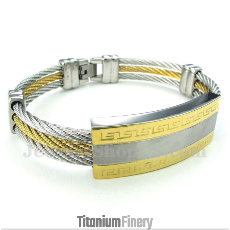Men's Titanium Cable Bracelet Men's Titanium Cable Bracelet