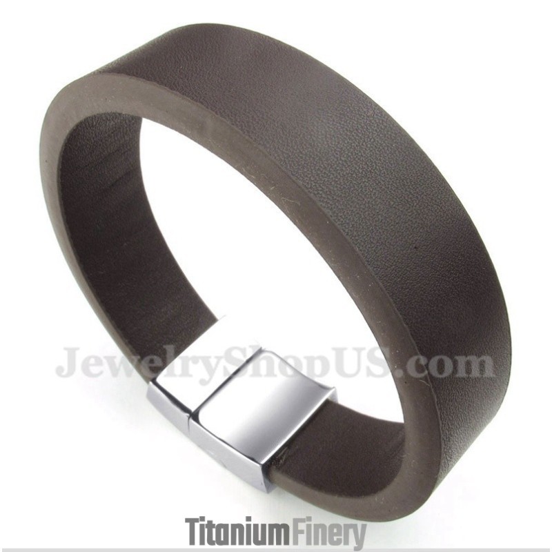 Men's Leather Magnet Bracelet Men's Leather Magnet Bracelet