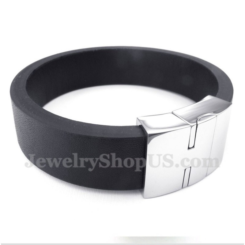 Men's Leather Magnet Bracelet Men's Leather Magnet Bracelet