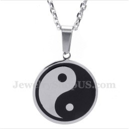 Men's Titanium Tai Chi Pendant With Free Chain
