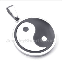 Men's Titanium Tai Chi Pendant With Free Chain