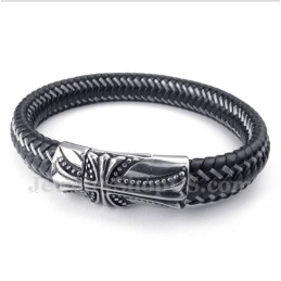Men's Titanium Casted Cross Bracelet