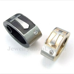 Titanium Cross Couple'S Pendant With Free Chain (One Pair)