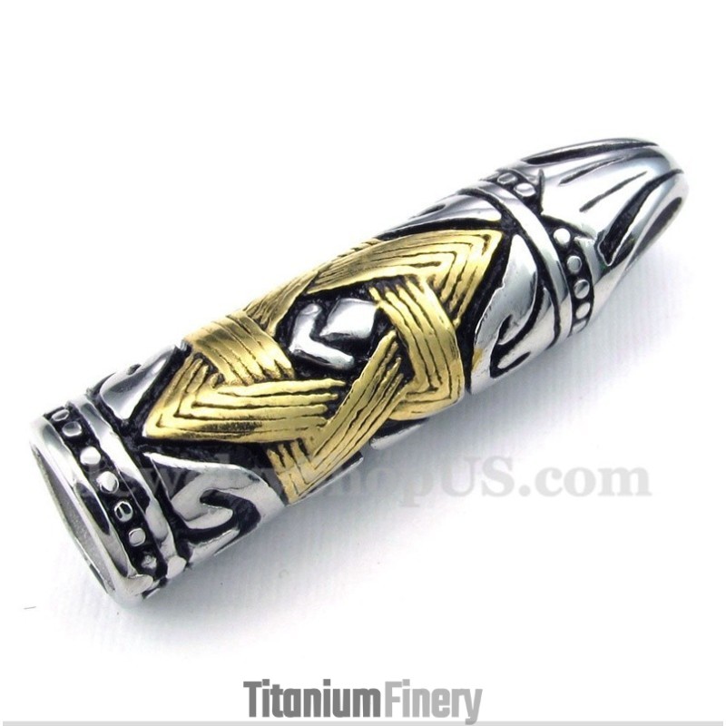 Men's Titanium Celtic Knot Pendant With Free Chain Men's Titanium Celtic Knot Pendant With Free Chain