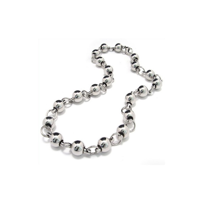 20.1 Inch Titanium Beaded Necklace 8075 20.1 Inch Titanium Beaded Necklace 8075