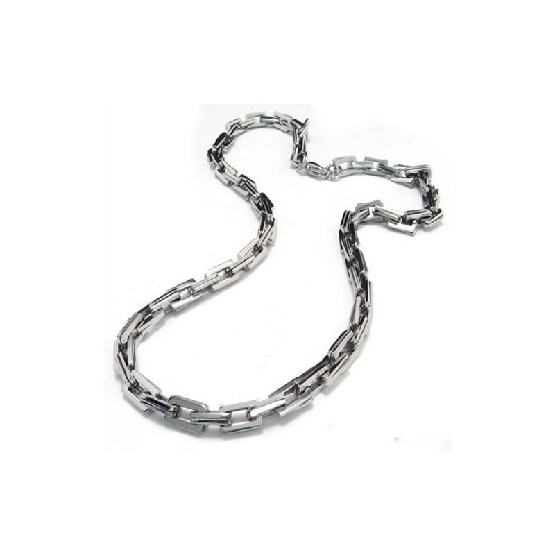 20.1 Inch Titanium Slubby Chain Necklace 8076 20.1 Inch Titanium Slubby Chain Necklace 8076