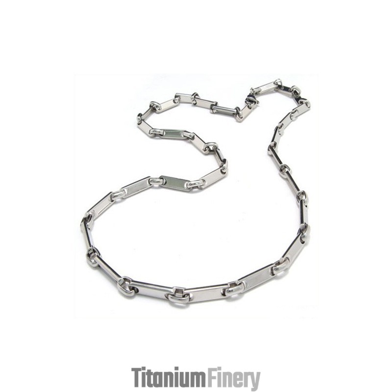 20.1 Inch Titanium Slubby Chain Necklace 8082