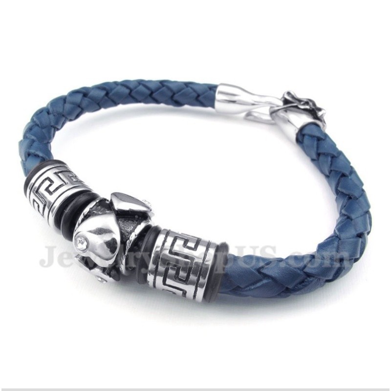 Men's Titanium Leather Bracelet Men's Titanium Leather Bracelet