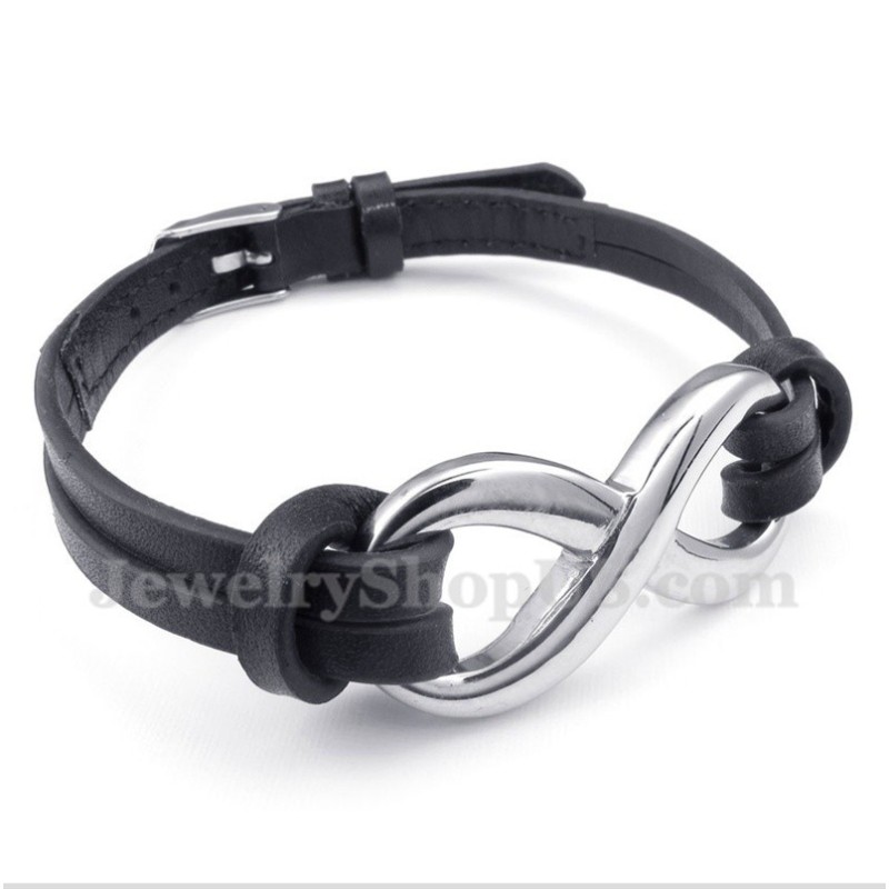 Men's Titanium Leather Bracelet Men's Titanium Leather Bracelet