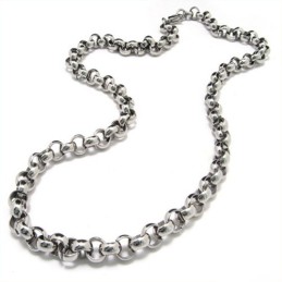 20.1 Inch Titanium Ring Casing Ring Necklace 8085