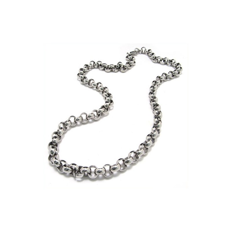 20.1 Inch Titanium Ring Casing Ring Necklace 8085