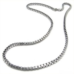 20.1 Inch Titanium Silver Tightened Necklace 8092