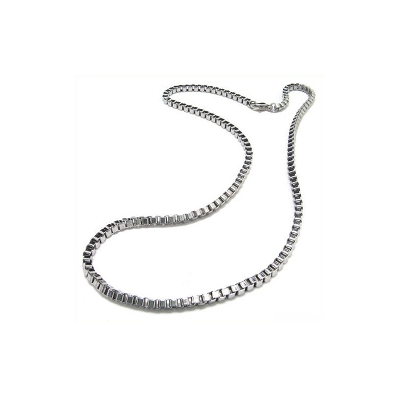 20.1 Inch Titanium Silver Tightened Necklace 8092 20.1 Inch Titanium Silver Tightened Necklace 8092