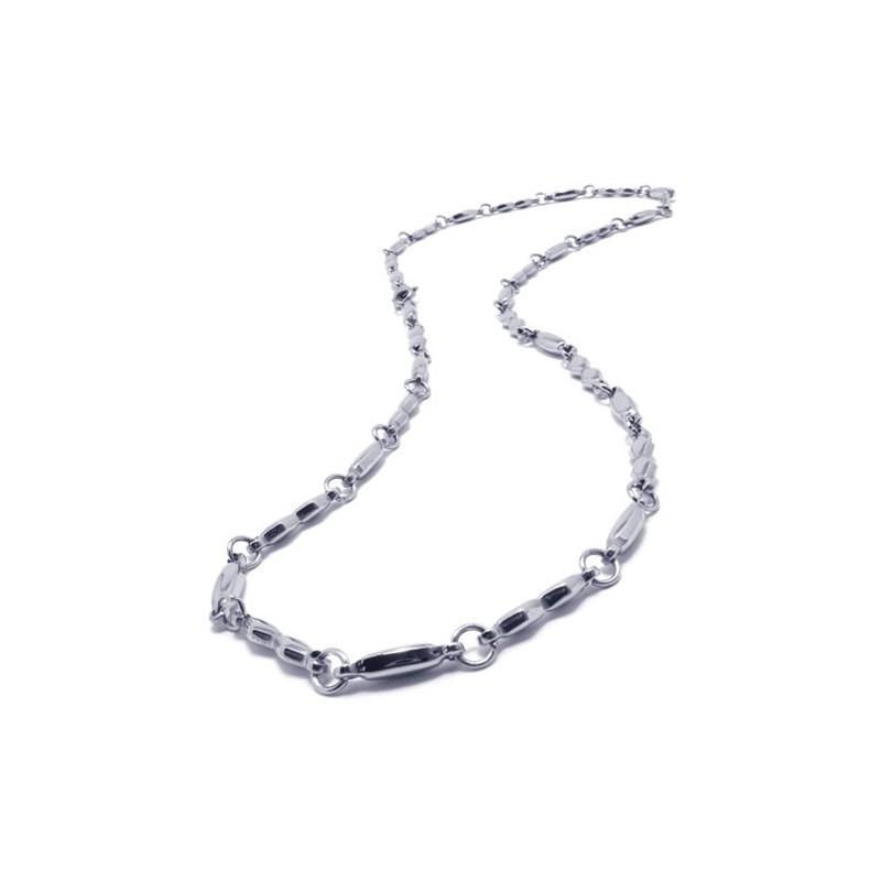 21.9 Inch Titanium Silver Fashion Necklace 21.9 Inch Titanium Silver Fashion Necklace