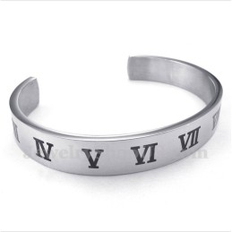 Men's Titanium Roman Numerals Bracelet