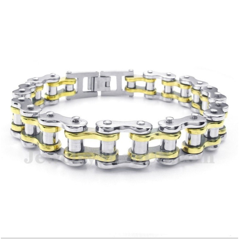 Men's Titanium Gold Bracelet Men's Titanium Gold Bracelet