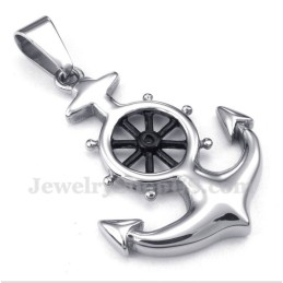 Men's Titanium Rudder Pendant With Free Chain