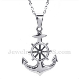 Men's Titanium Rudder Pendant With Free Chain