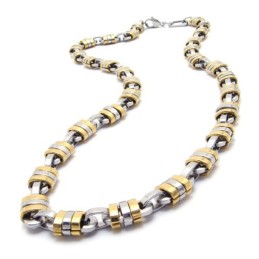 22 Inch Titanium Golden Necklace