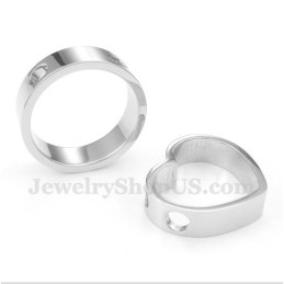 Titanium Heart Shaped Couple'S Pendant With Free Chain (One Pair)