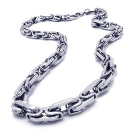 21.3 Inch Titanium Silver Delicate Necklace